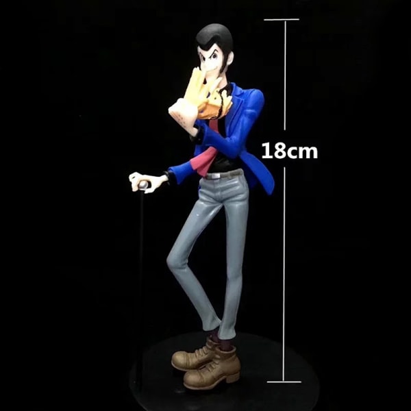 Anime Lupin den tredje Rupan Sansei PVC Action Figur Model Legetøj Multicolor