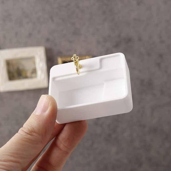 1/12 Dockskåp Badrum Tvättställ Handfat Modell Dockskåpsmöbler A2