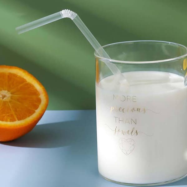 100 st transparenta sugrör i plast, enskild bit 100Pcs