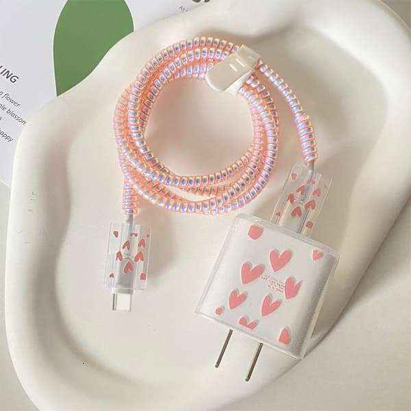 1 uppsättning USB-kabelskyddsfodral Original laddarskyddsskydd A23