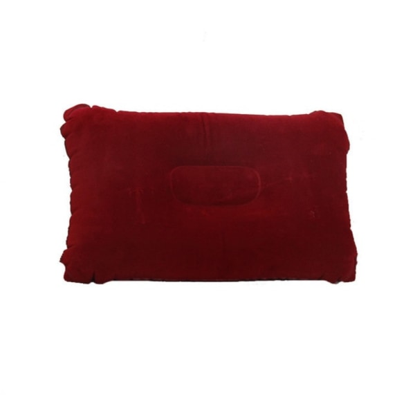 PVC Bärbar Ultralätta Uppblåsbara Luftkuddar Nackstöd Hea Red