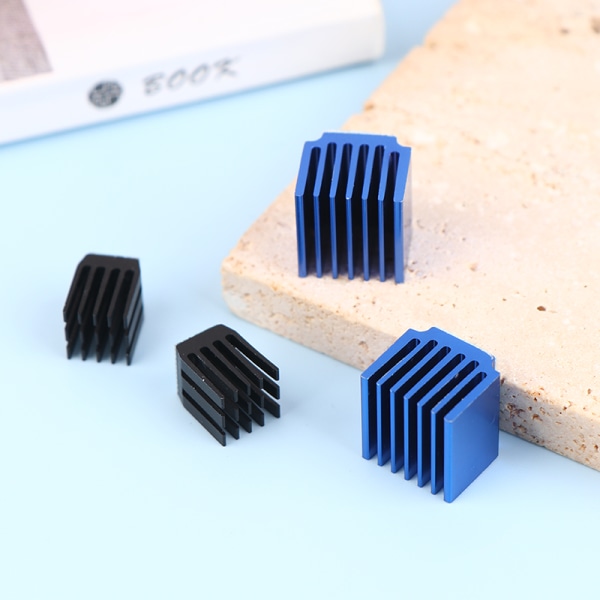 4 kpl 3D-tulostimen osia, sininen moottoriohjainmoduulin jäähdytyselementit A