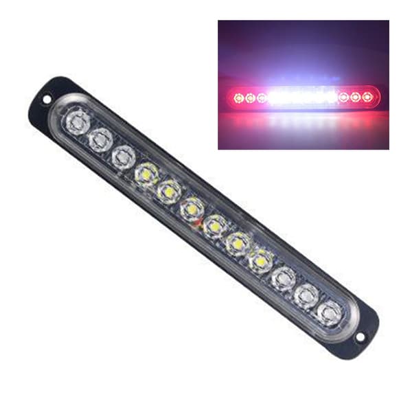 Stroboskop Strobe 12 LED Blitslys Auto 12-24V Nødlys A6