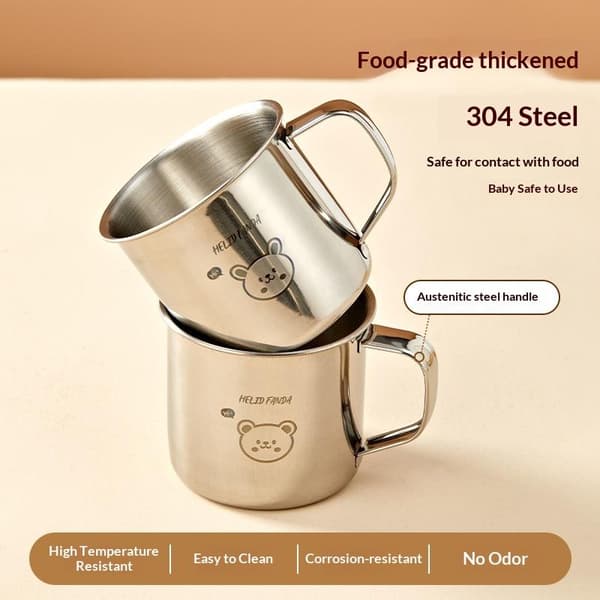 50/100/150 ml drikkekopp i rustfritt stål med håndtak kaffe C 50ml