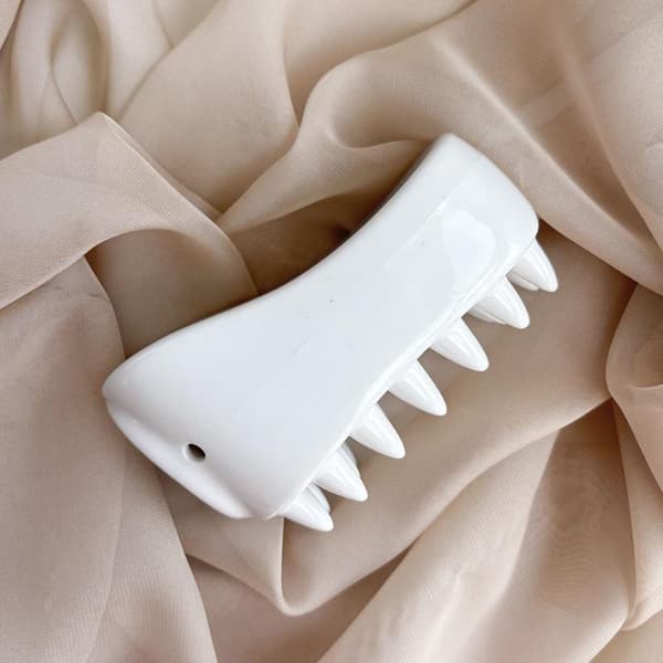 3D Keramisk Gua Sha Massage Ansigt Kropsløft Slankere Hud SPA Mass White