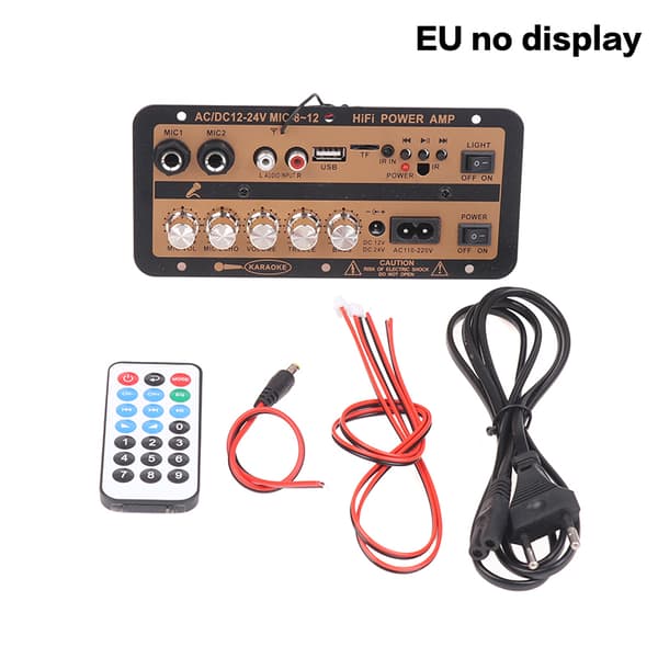 EU/US-kontakt Bluetooth 5.0-förstärkarkort med optisk o AMP USB EU no display