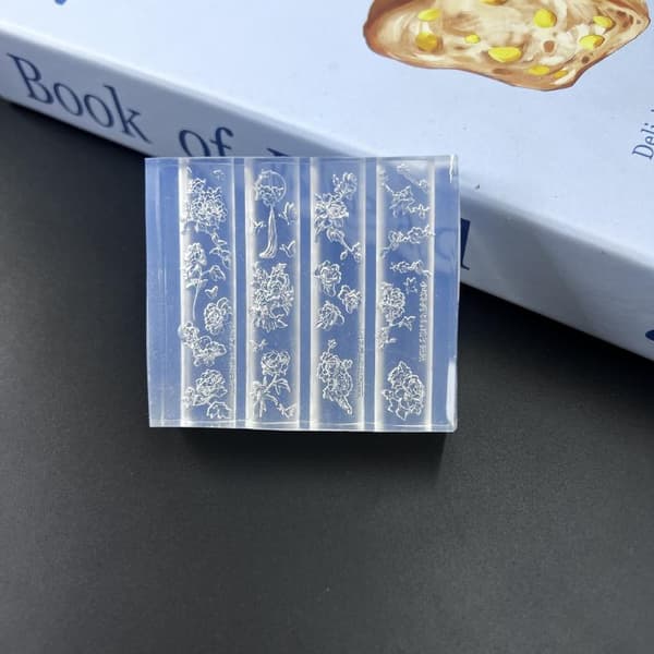 3D Pæon Blomst Negleform DIY Silikone Negleværktøj Blomsterblad N