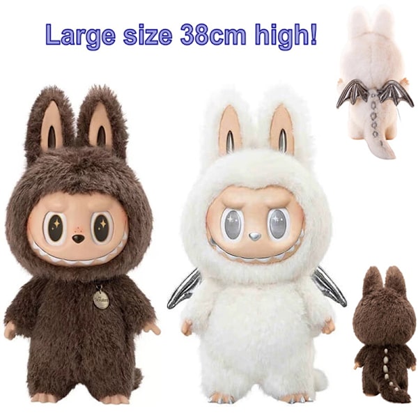 38cm Suuri Labubu Nukke Labubu Pehmo Avaimenperä Labubu Monst A2