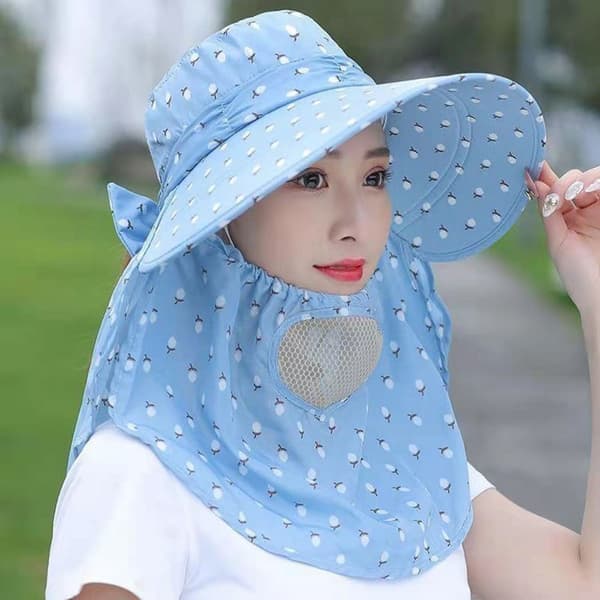 Solhat Kvinde Sommer Hat Cover Ansigt Åndbar Solhat All-mat Coffee