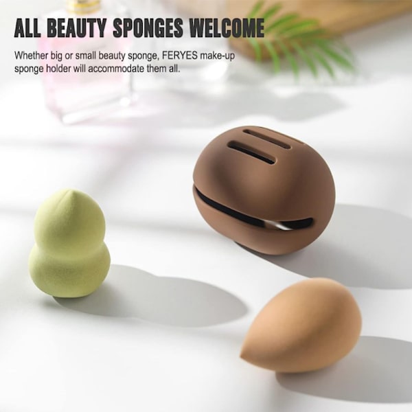 Meikkisienipidike Ympäristöystävällinen silikoni Multireikäinen Beauty Ble Khaki