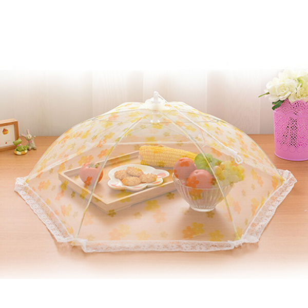 Alla 1 ST Big Size Paraply Style Hexagon Gaze Mesh Covers Mea