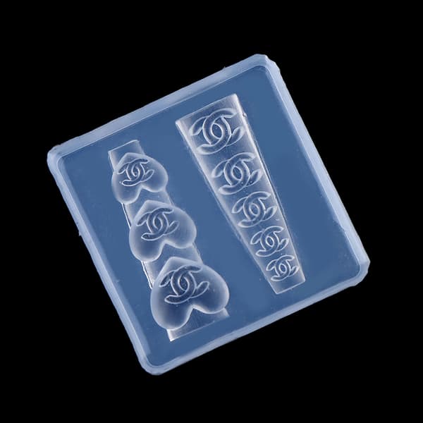Neglekunst Silikoneforme Manicure Skabelonforme Hjerte Design N