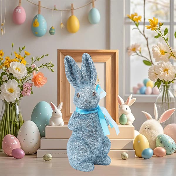Påskepynt Mousserende Skum Kaninfigur A