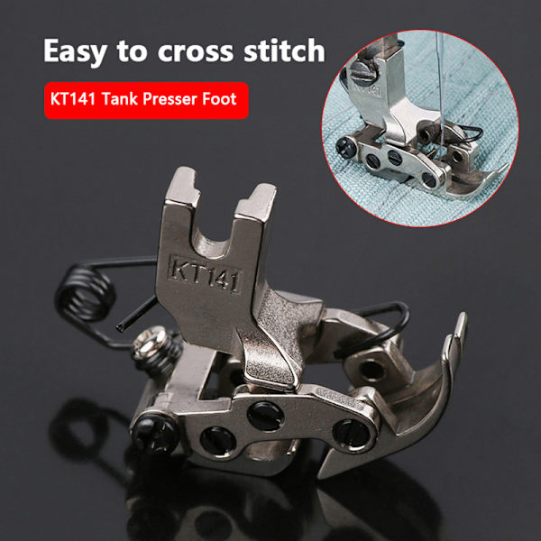 1 stk KT141 Flat Car Front Rear Interactive Presser Foot For Sewi