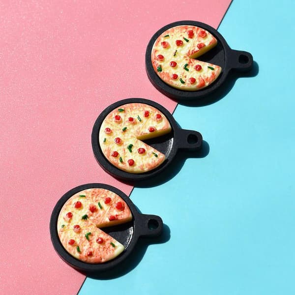 10 kpl minilautaspizzaa Hartsipienoishahmo DIY-tarvike A2