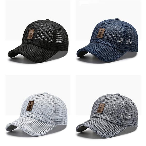 Sommer Pustende Mesh Baseball Cap Dame Menn UV-beskyttelse Ut C