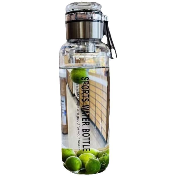 1000ml/750ml Stor Kapacitet Glas Vattenflaska Transparent Mjölk A2