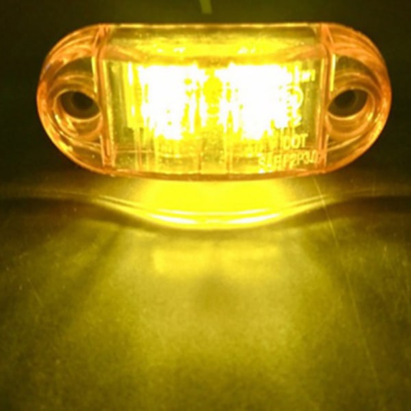 1 ST LED sidomarkeringsljus Varningsbakljus Billjus för bilar Red