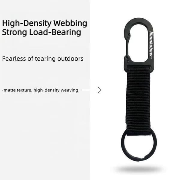 Webbing Spring Snap Hook Karabiner Snabbklämma Nyckelring För Utomhusbruk