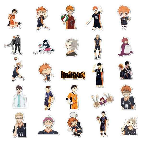 52kpl Haikyuu Graffiti Anime Tarra Hinata Shoyo Matkalaukkulle S