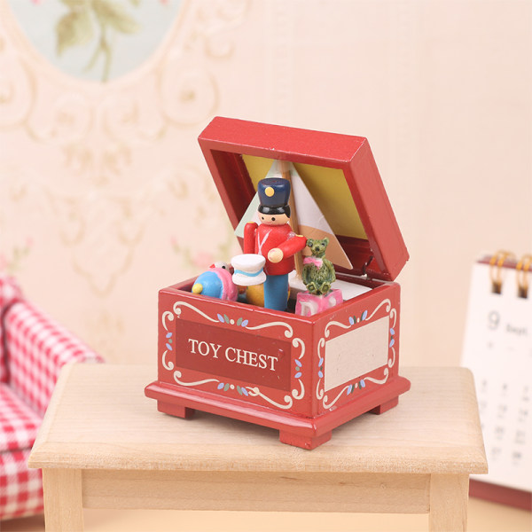 1:12 Dollhouse Miniature Toy Box Christmas Nutcracker Model Kid