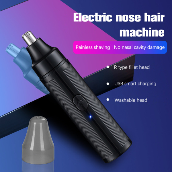 Vaskbar elektrisk nesehårtrimmer Oppladbar multi-barbering