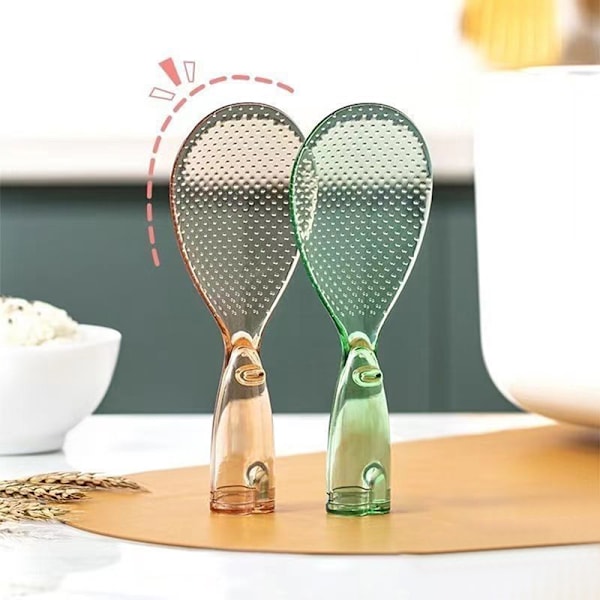 Stående risskje Non Stick PP-materiale Riskokeskje Ki Orange