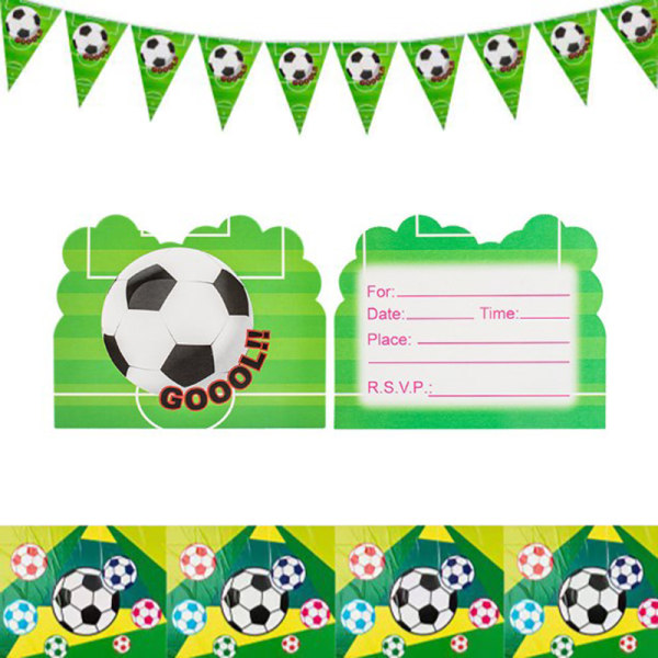 10 stk Fotball Invitasjonskort Event Fest Bryllup Hilsen Bil