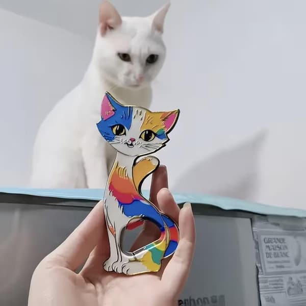 Katt Akryl Kjøleskapsmagnet A4