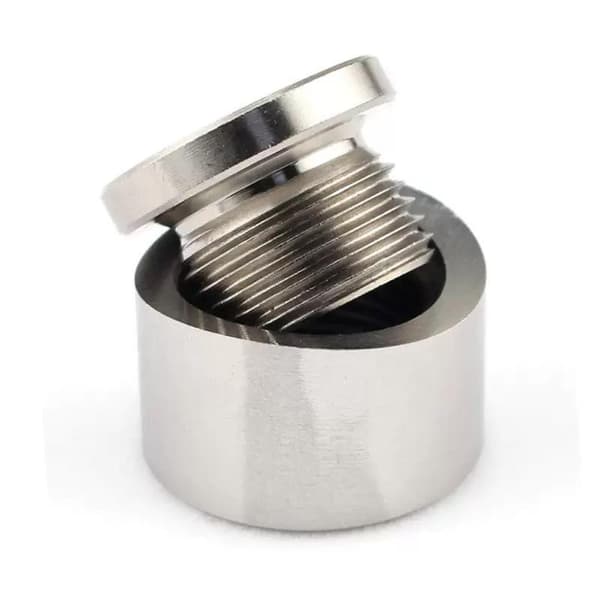 Gevind iltsensor Bung rustfrit stål møtrik fitting svejsning M18 1set