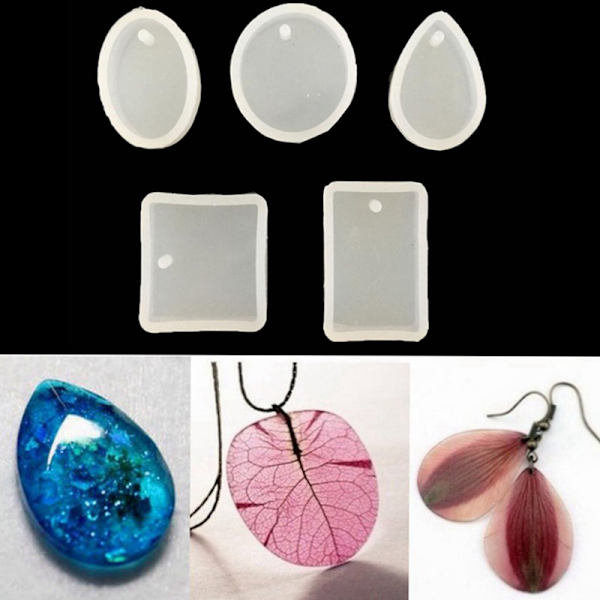 Ny Creative DIY Silikonform UV Lim AB Vanndråper Diamon 1set