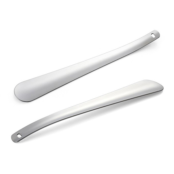 30cm Profesjonell Metal Dame Barn Sko Horn lang Praktisk Sho Silver