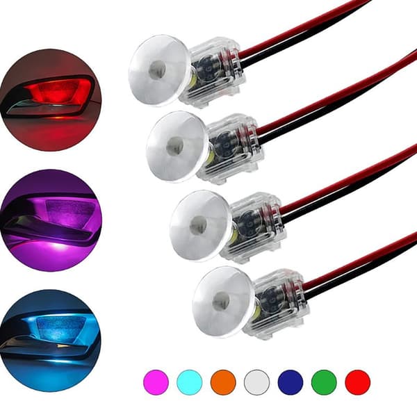 Sopphode LED Dørhåndtak Lys Interiør Omgivelseslampe 12V 2 24V White