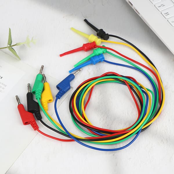 5 stk 4 mm banan til krok testledninger stablebar bananplugg til test 5Pcs