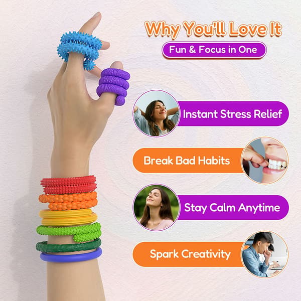 8 kpl EDC Fidget Sensory Sticks -leluja