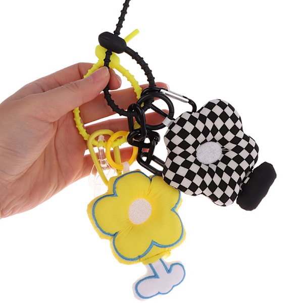 Kreativ Sakura Stoff Flower Keychain Smykker Jente Guttepar A3