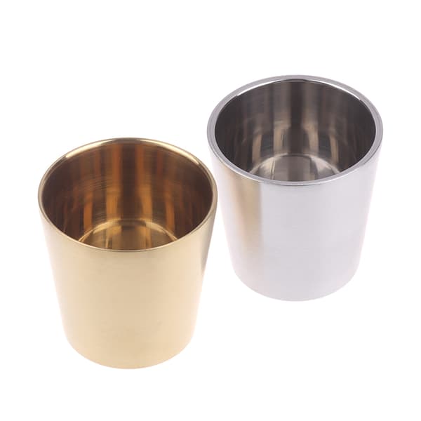 175 ml 304 rustfrit stål kop udendørs vandreudstyr stabelbar kop Gold 175ml