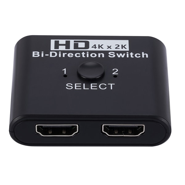 4K 60Hz HDMI-svitsj 2 porter 2 i 1 ut videosplitter for bærbare datamaskiner