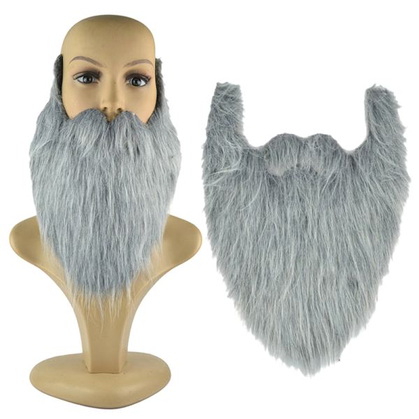 DIY Fantomi-skjegg Langt Fluffy Skjegg Cosplay Kostyme Rekvisitter Gray