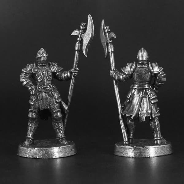 Hvit messing krigslegioner fryktløs ridder soldat modeller miniatyr A2