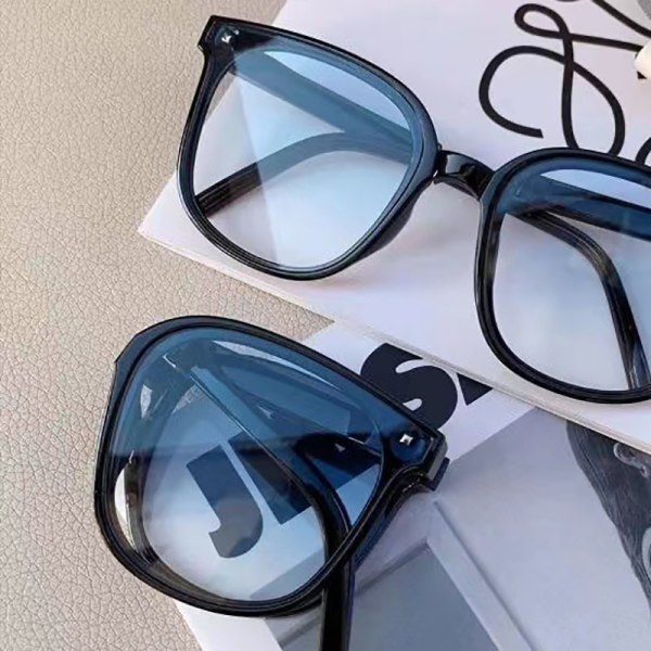 Sammenleggbare solbriller for kvinners nye UV- og solbeskyttelse Sungla blue