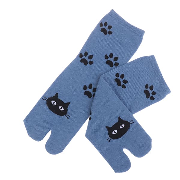 1 par tvåfingersockor Unisex träskosockor Polyester tåseparerare