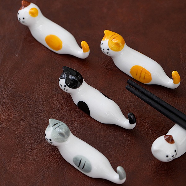Keramiske pinde Pudepinde Rest Cat sticks Gaffelholder Pensel H C