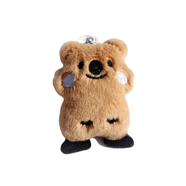 e Plysch Bear Nyckelring Gosedjur Doll Toy Ryggsäck Bag Pend A1