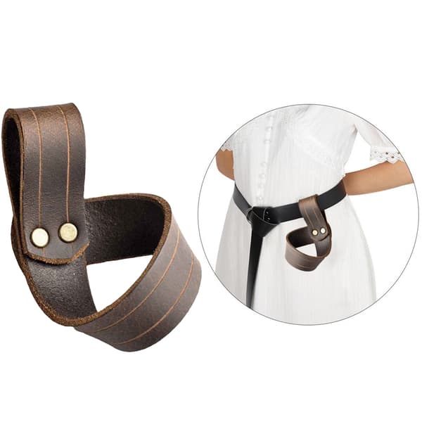 Medeltida Sword Slida lass Warrior Retro Style Skida Hållare Brown