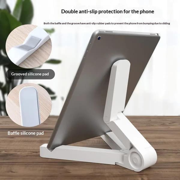 Universal foldbar tablet-holder til 4-10 tommer trekantbeslag A2