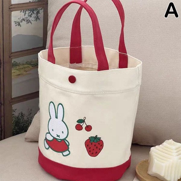 Cartoon e Handbag Lerretsveske Lunsjpose Vannkopp Vesker Kawaii Be A