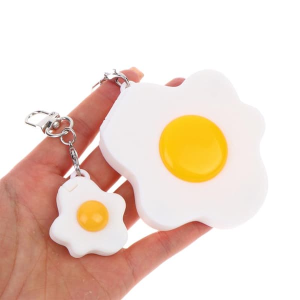 Bärbar tom akvarellpalett e pocherat ägg-styling nyckelring 4grids 0.33ml each