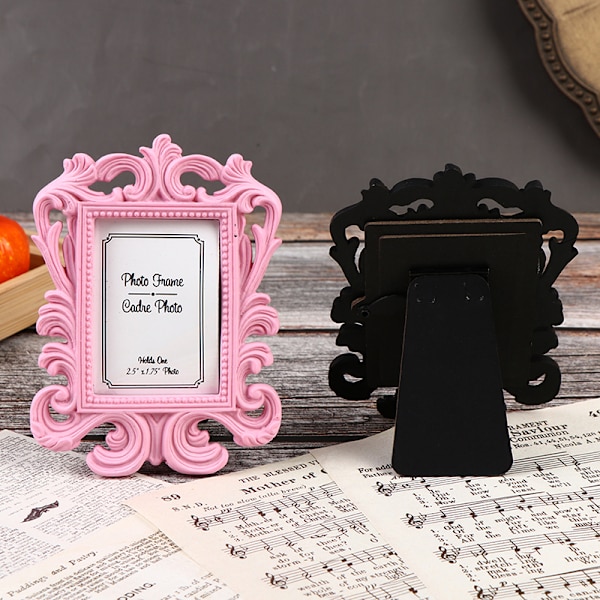 Häät valokuvakehys Retro valokuvakehys Picture Desktop Frame Pho Black