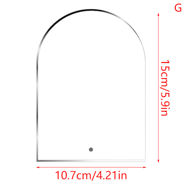 Akryl Nail Art Display Irregular Board Transparent Nail Art S B